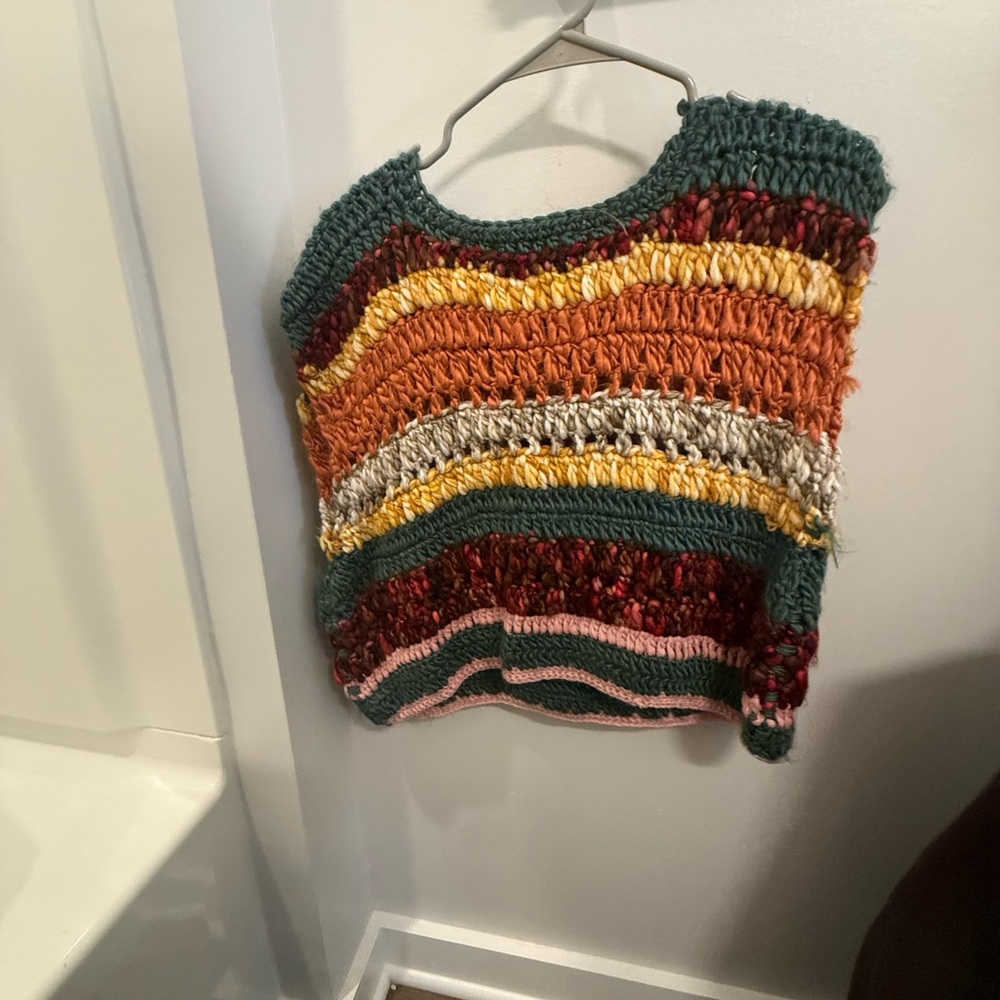 Zara Multicolor Chunky Knit Sweater